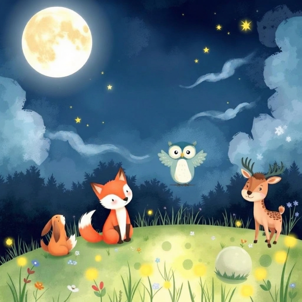 Animal World bedtime stories — A meadow of kind creatures